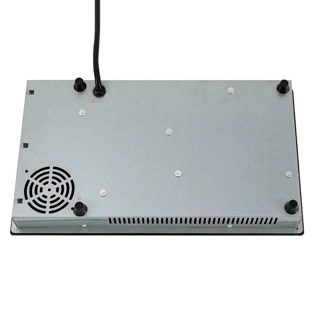 Miumaeov Commercial Electric Ceramic Cooktop 2 Burners Cooking Stove Touch Control Cooker 1500W 140-482?��F