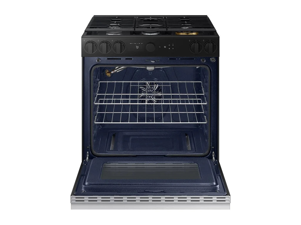Samsung Bespoke NSG6DG8700SRAA - Range - built-in - Wi-Fi - niche - width: 24 in - depth: 24 in - height: 35.9 in - with self-cleaning - stainless steel