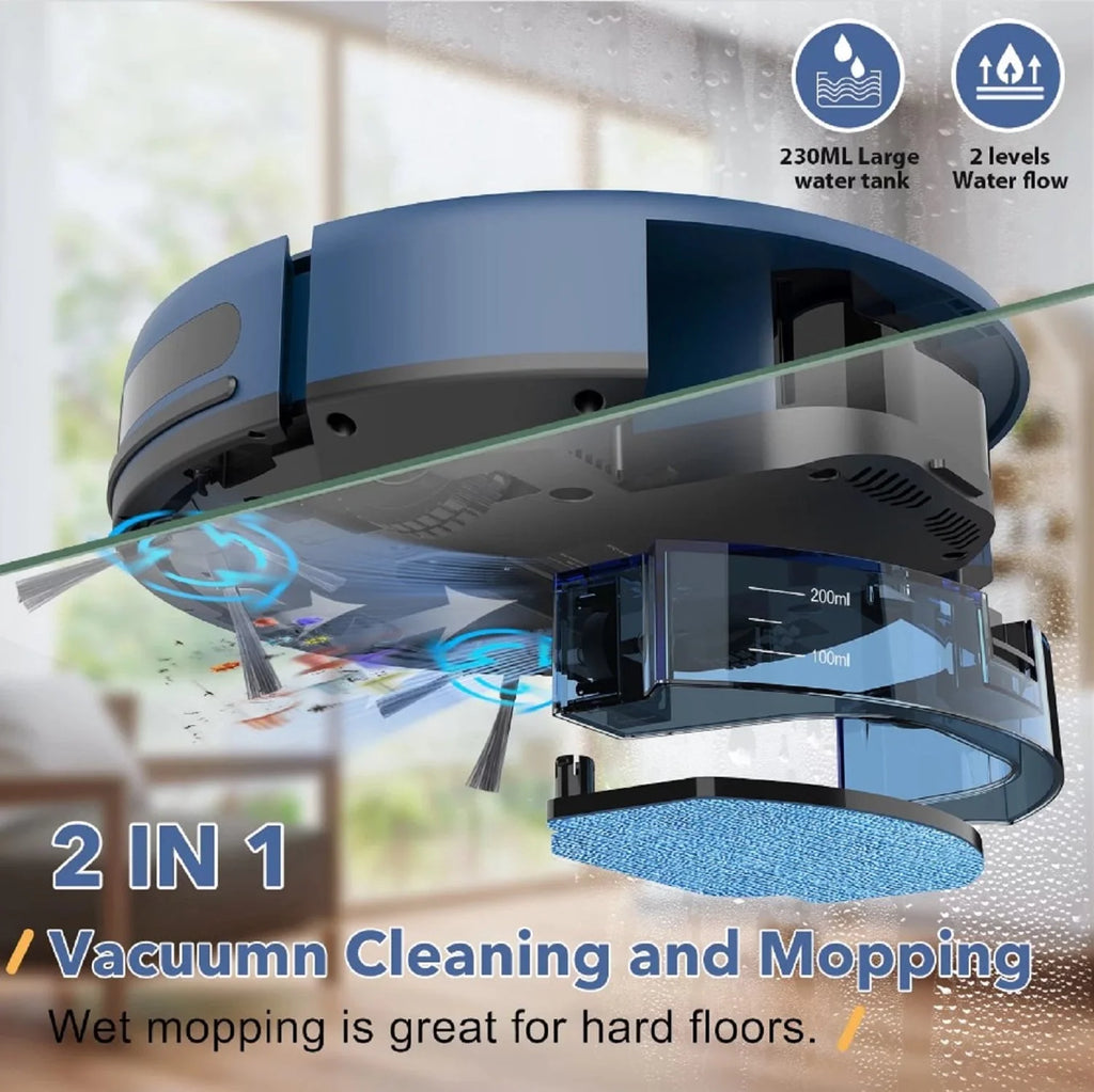 ONSON Robot Vacuum Cleaner, 2 in 1 Mop Combo for Pet Hair, Hard Floor