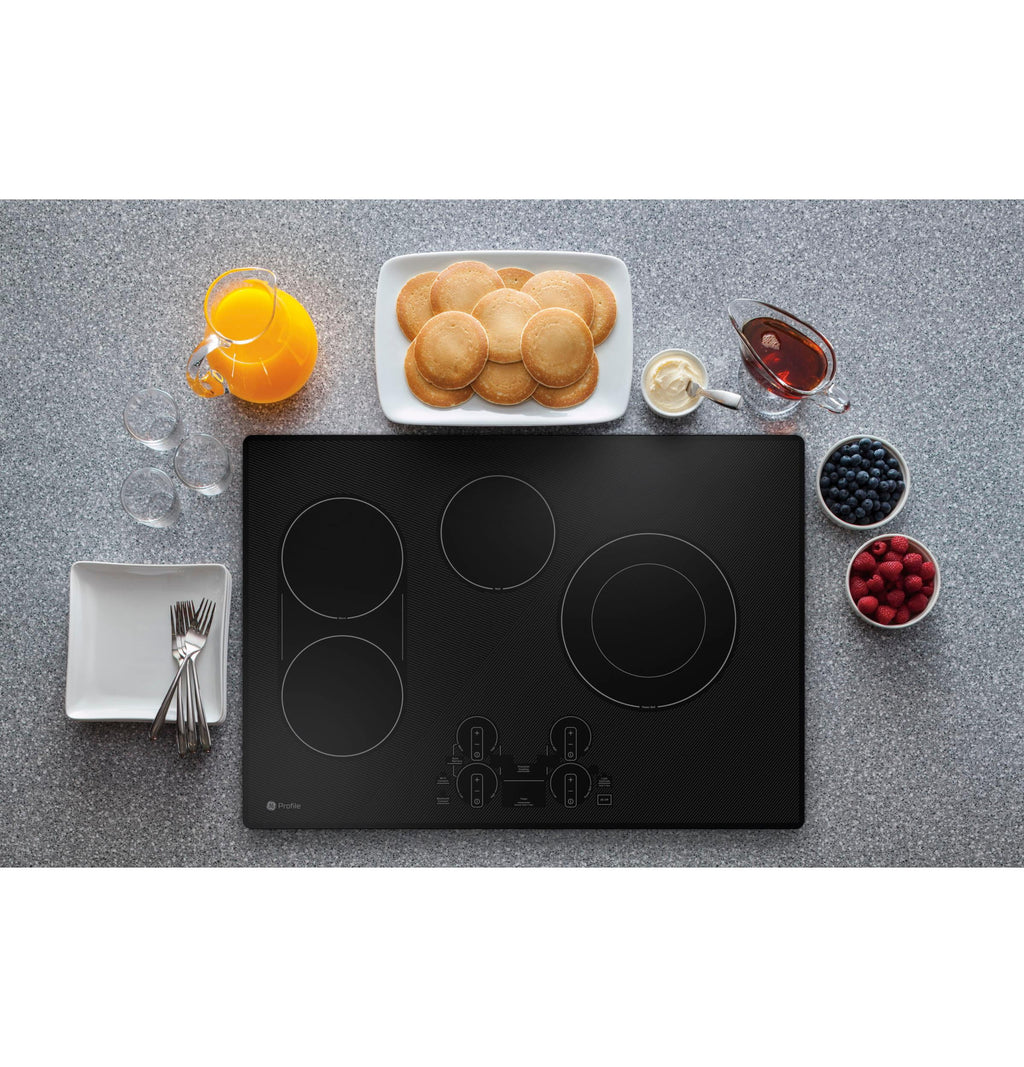 Ge Profile Pep7030 30" Wide 4 Burner Electric Cooktop - Black