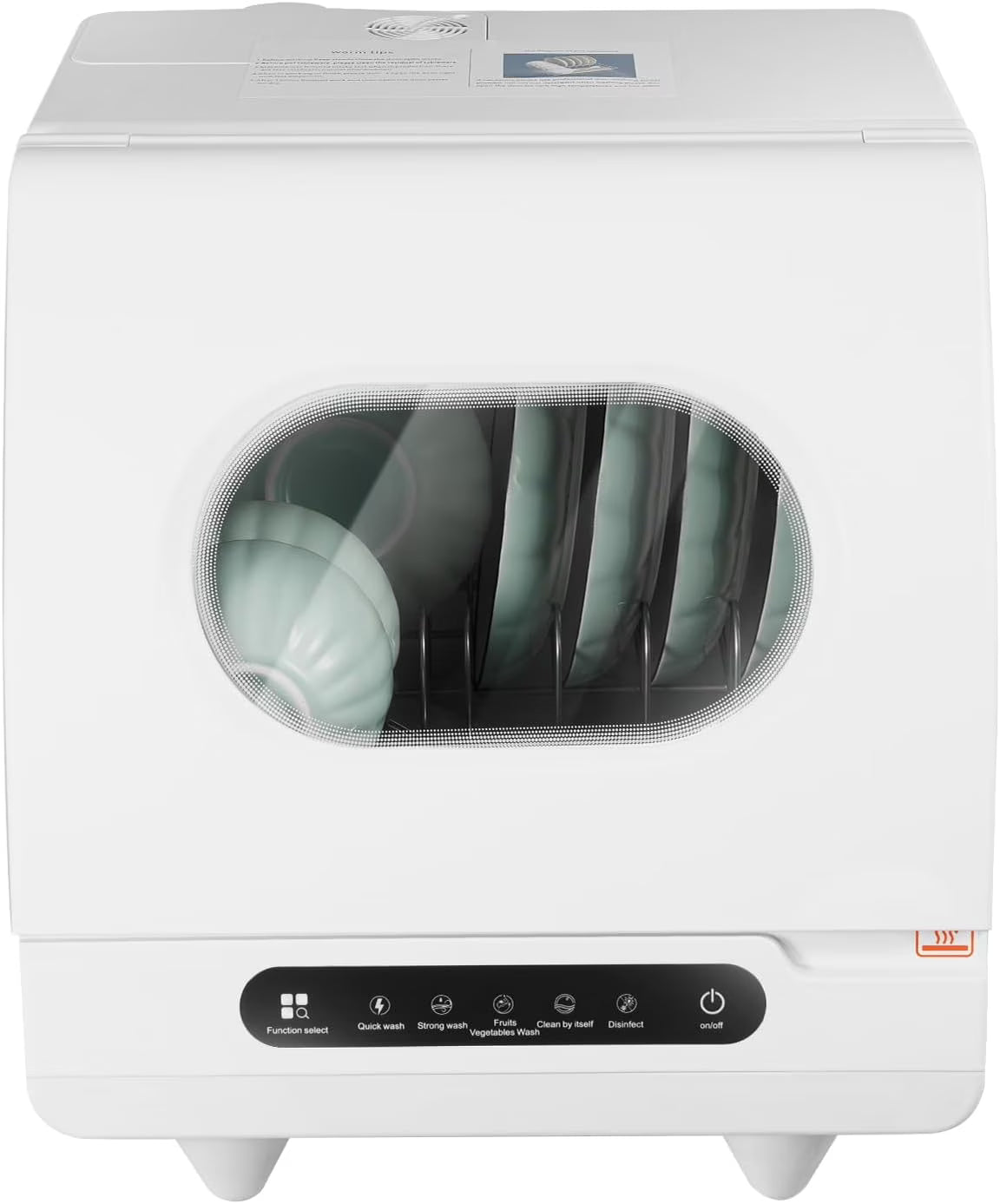 Portable Countertop Dishwasher Dishwasher Compact Dishwasher with 5 Intelligent Washing Functions Counter Top Dishwasher for Knives, Forks, Spoons, Chopsticks