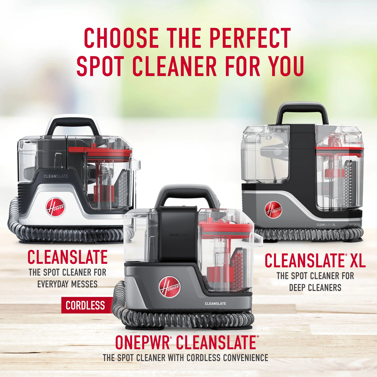 Hoover CleanSlate, Portable Spot Cleaner, for Carpet, Upholstery & Stairs, Pet Stain Removal, Lightweight, FH14010