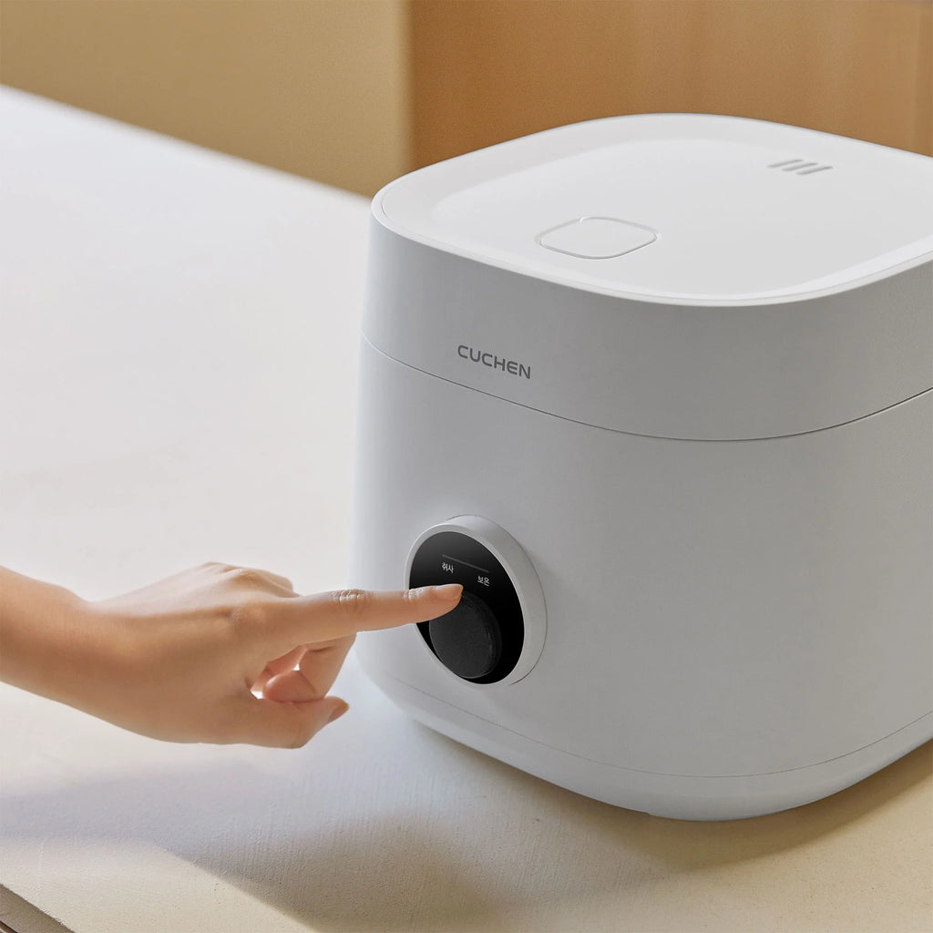 CUCHEN CRE-D0601WUS | Rice Cooker 6 Cup (Uncooked) and Warmer | Detachable Clean Cover | Nonstick Inner Pot | White