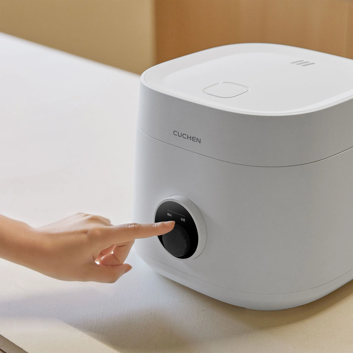 CUCHEN CRE-D0601WUS | Rice Cooker 6 Cup (Uncooked) and Warmer | Detachable Clean Cover | Nonstick Inner Pot | White