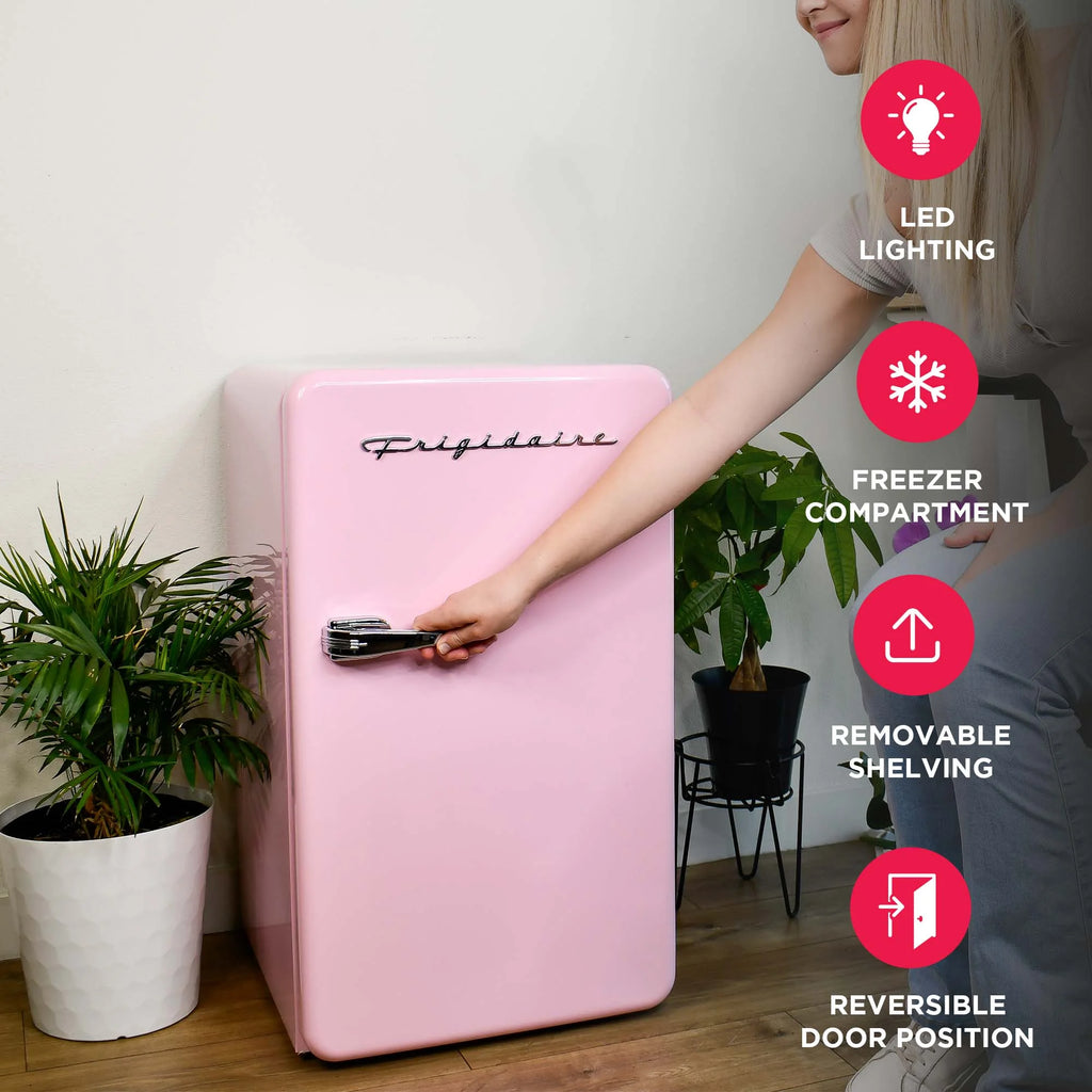 Frigidaire 3.2 Cu. ft. Single Door Retro Compact Refrigerator EFR372, Blue
