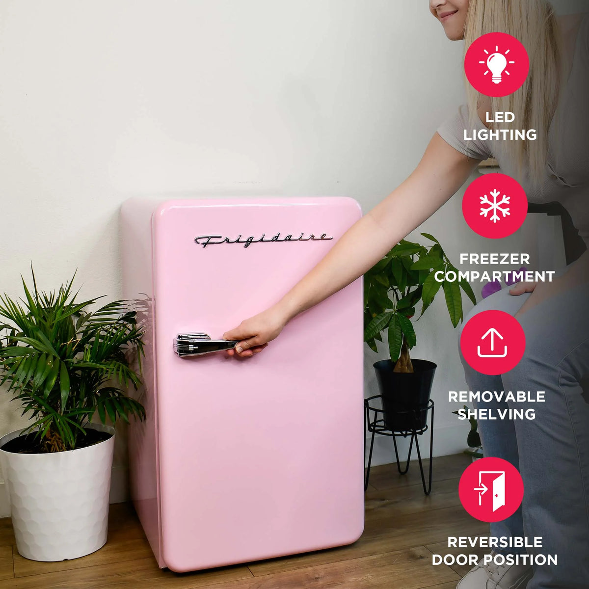 Frigidaire 3.2 Cu. ft. Single Door Retro Compact Refrigerator EFR372, Blue