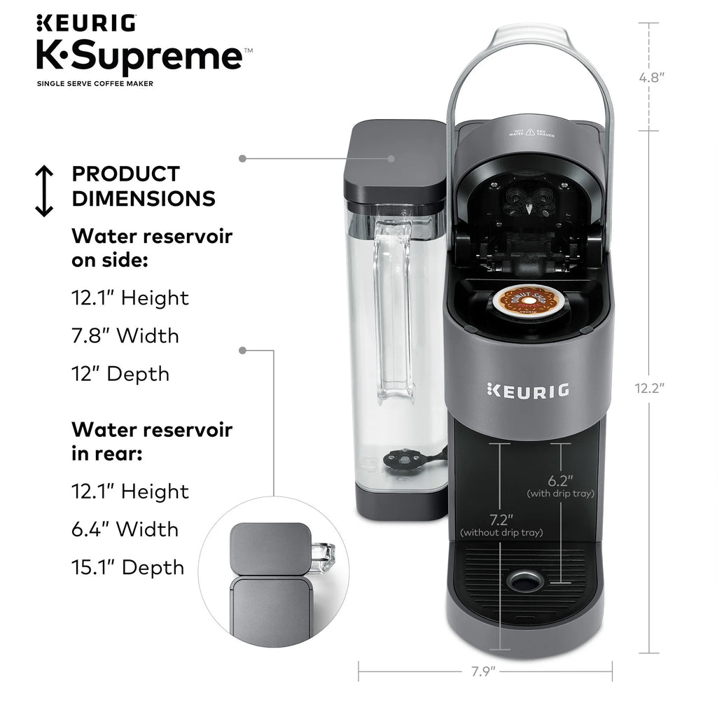 Keurig K-Supreme Black Single-Serve K-Cup Pod Coffee Maker