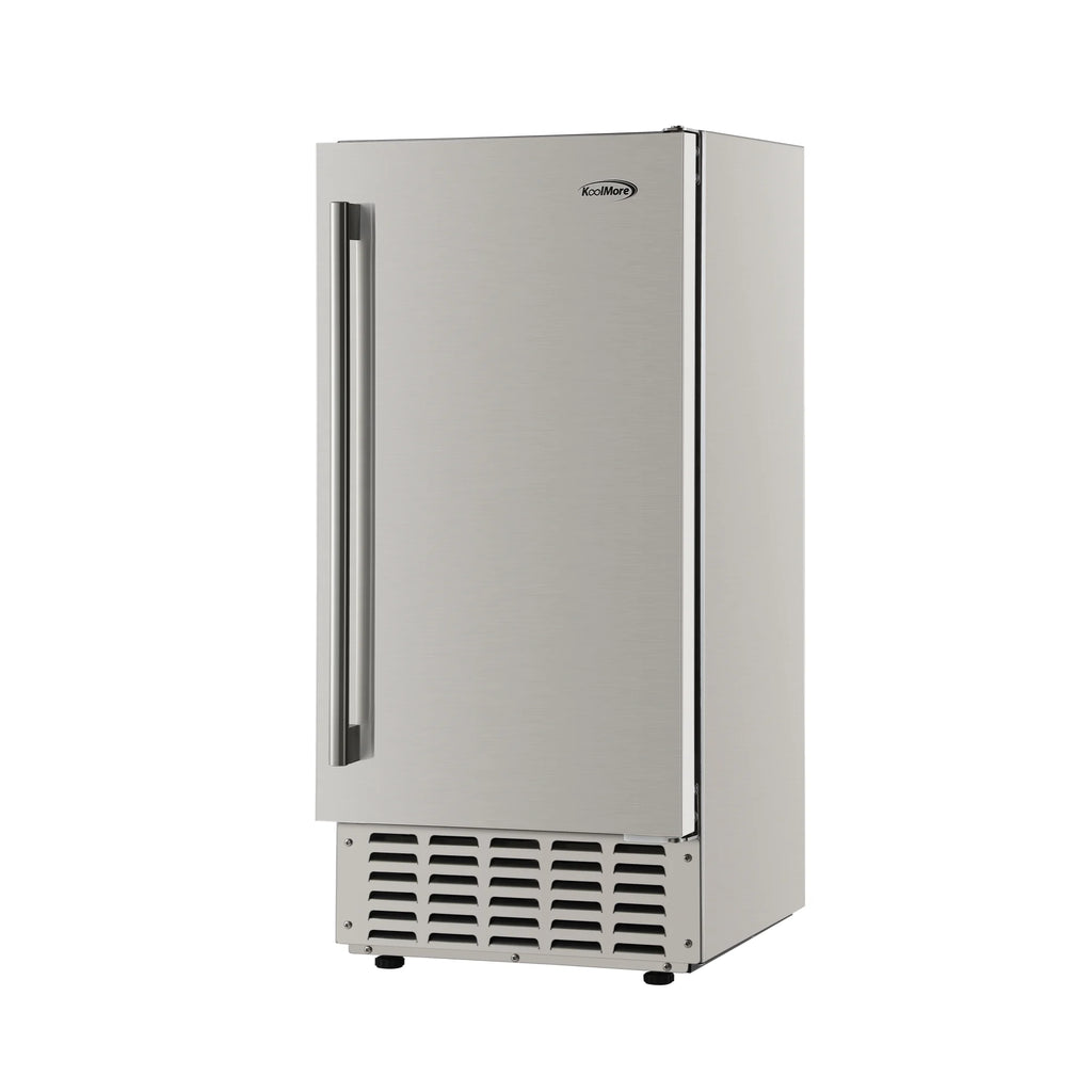 15 in. Built-in Residential Pearl Ice Nugget Maker, 66lb /day with Drain Pump in Stainless-Steel (KM-BIM66-NSS)