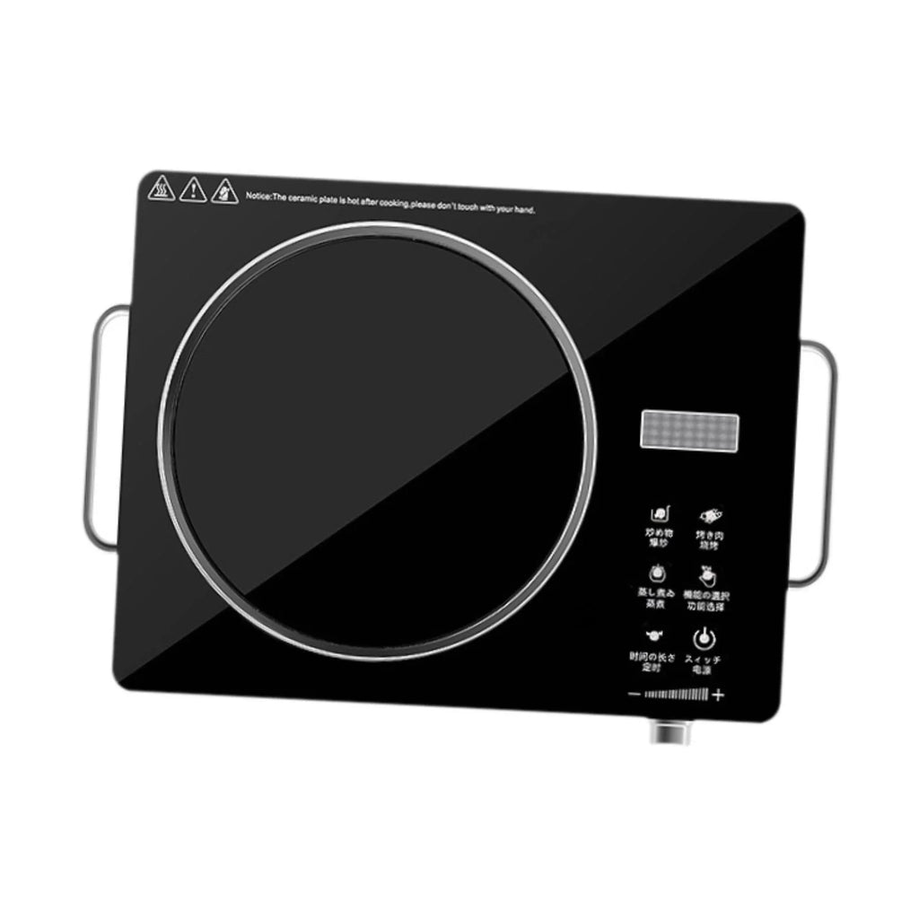 CUTICATE Electric Top with Knob Control, Commercial Grade Portable Cooker, Electric Cooktop for Rvs Camping Kitchen Dormitories