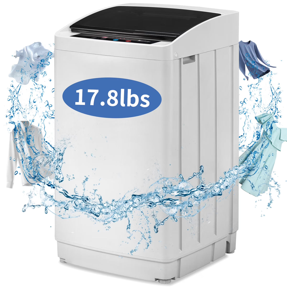 Ktaxon 17.8lbs Portable Fully Automatic Washing Machine W/ Drain Pump