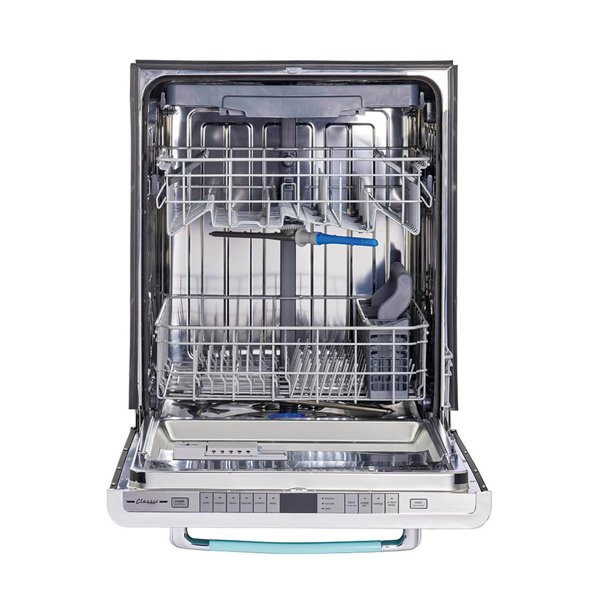 Unique Appliances Classic Retro 24" Built-in Dishwasher with Stainless Steel Tub and LED Lighting