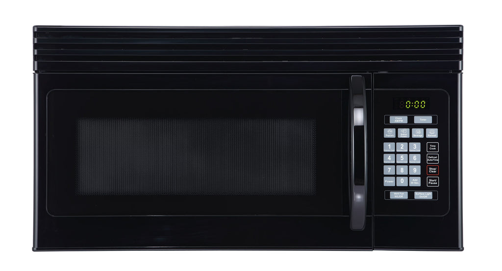 Black+Decker EM044KJNP10A 1.6-Cu. Ft. Over-the-Range Microwave with Top Mount Air Recirculation Vent, White