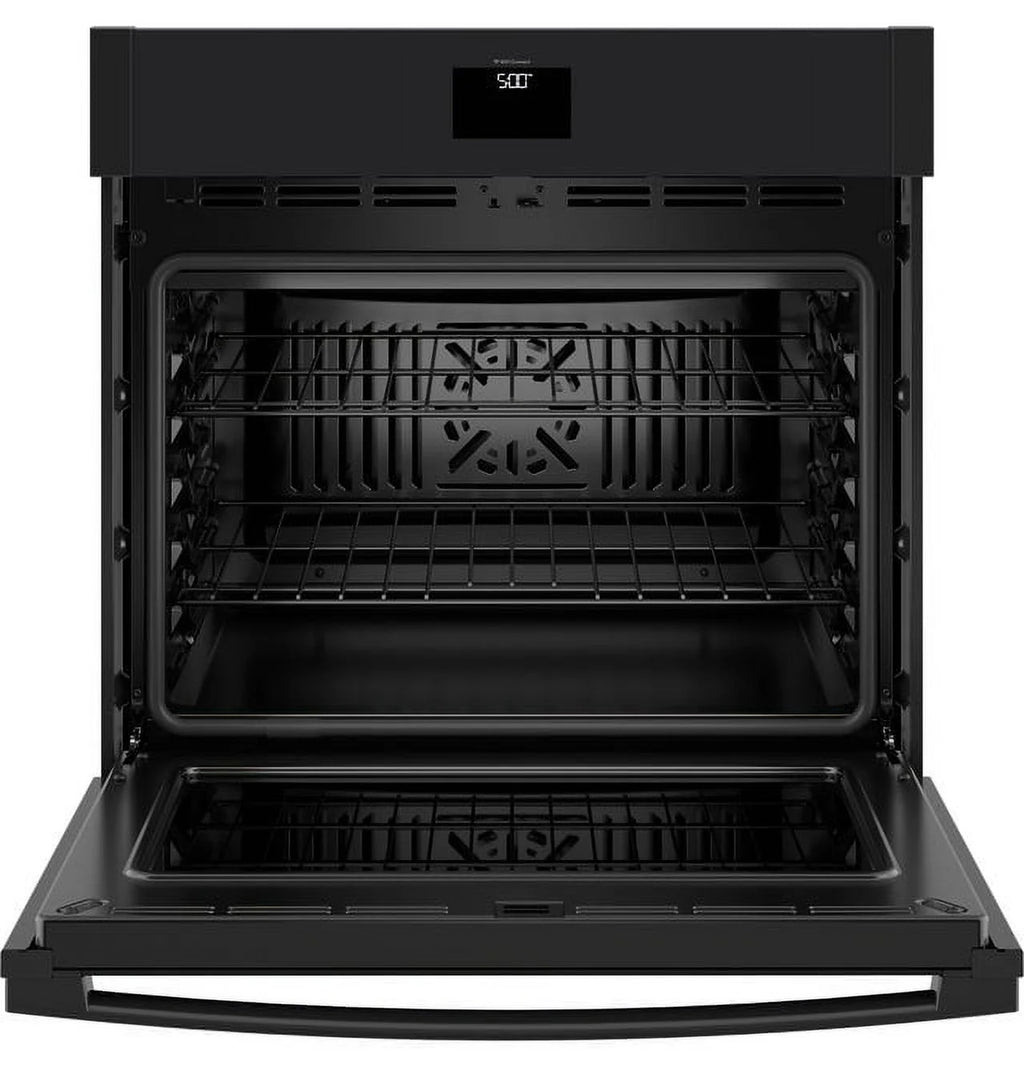 GE 30" Smart Built-In Self-Clean Convection Single Wall Oven-Black On Black JTS5000DVBB