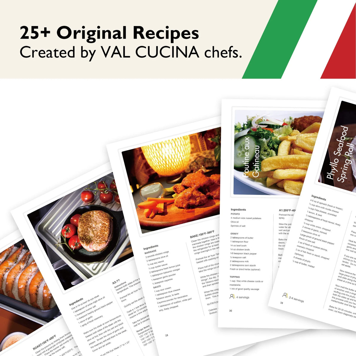 VAL CUCINA 10-IN-1 AIR FRYER TOASTER OVEN -  BRUSHED STAINLESS STEEL