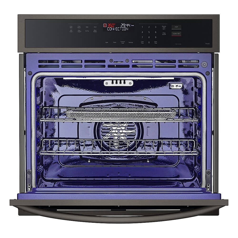 LG WSEP4723D 30 inch Black Stainless Steel Single Electric Wall Oven
