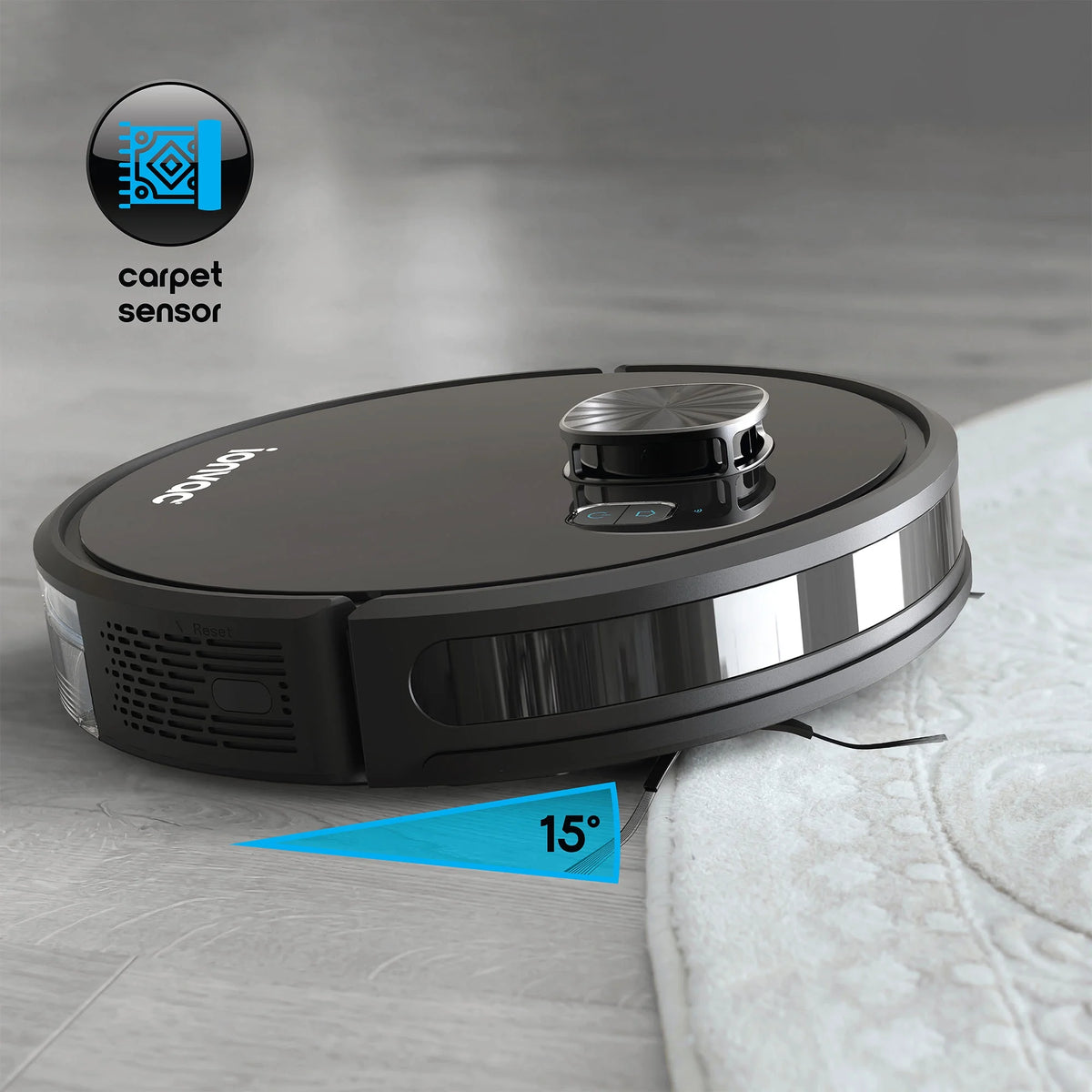 Ionvac OptiMax Robovac, Laser Mapping Robot Vacuum Cleaner with Wi-Fi, New