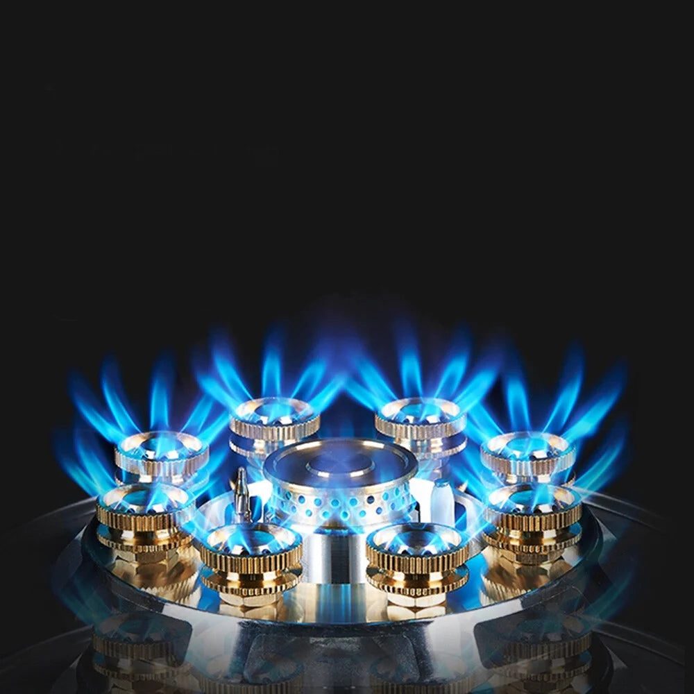 2-Burner Natural Gas Stove, Built-in Gas Cooktop Stove for Home Kitchen