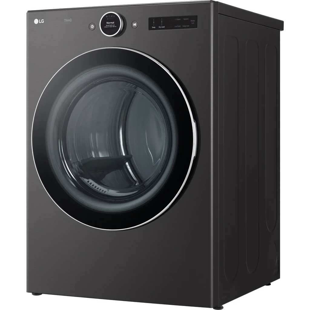 LG DLEX6700B 7.4 Cu. Ft. Black Steel Stackable Front Load Smart Electric Dryer with TurboSteam