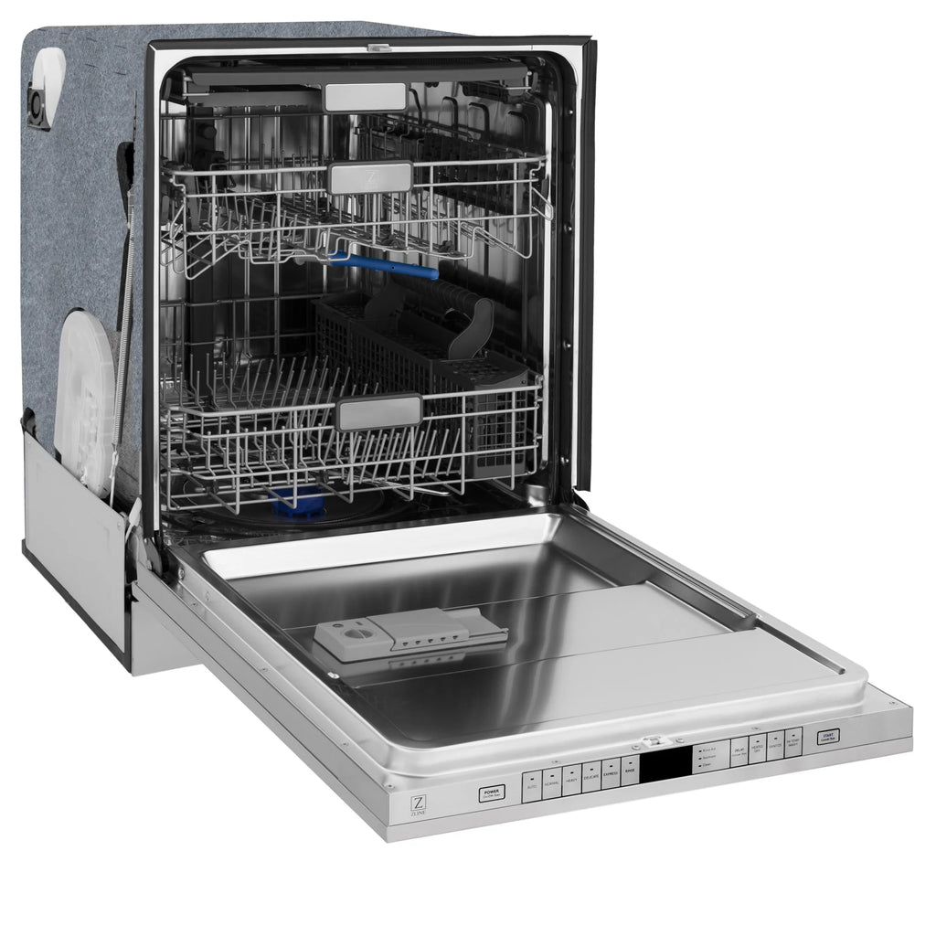 Zline Dwmtz-24-Cb 24" Wide 16 Place Setting Built-In Panel Ready Top Control Dishwasher -