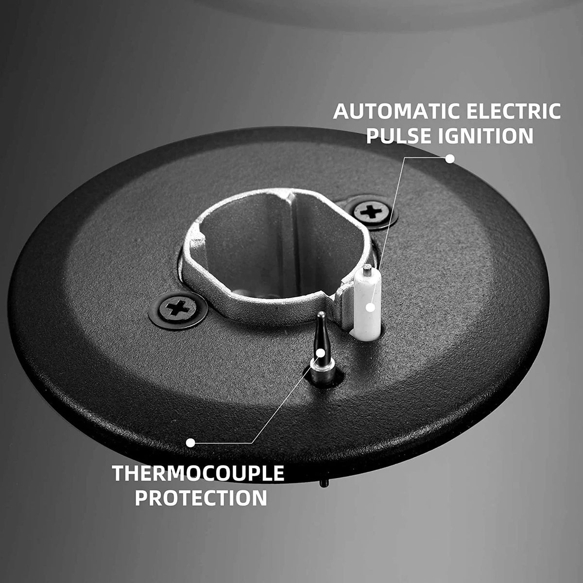 Gas Cooktop 12 inch Eascookchef Bulit-in Gas Stove Top 2 Burners NG/LPG Convertible Dual Burners