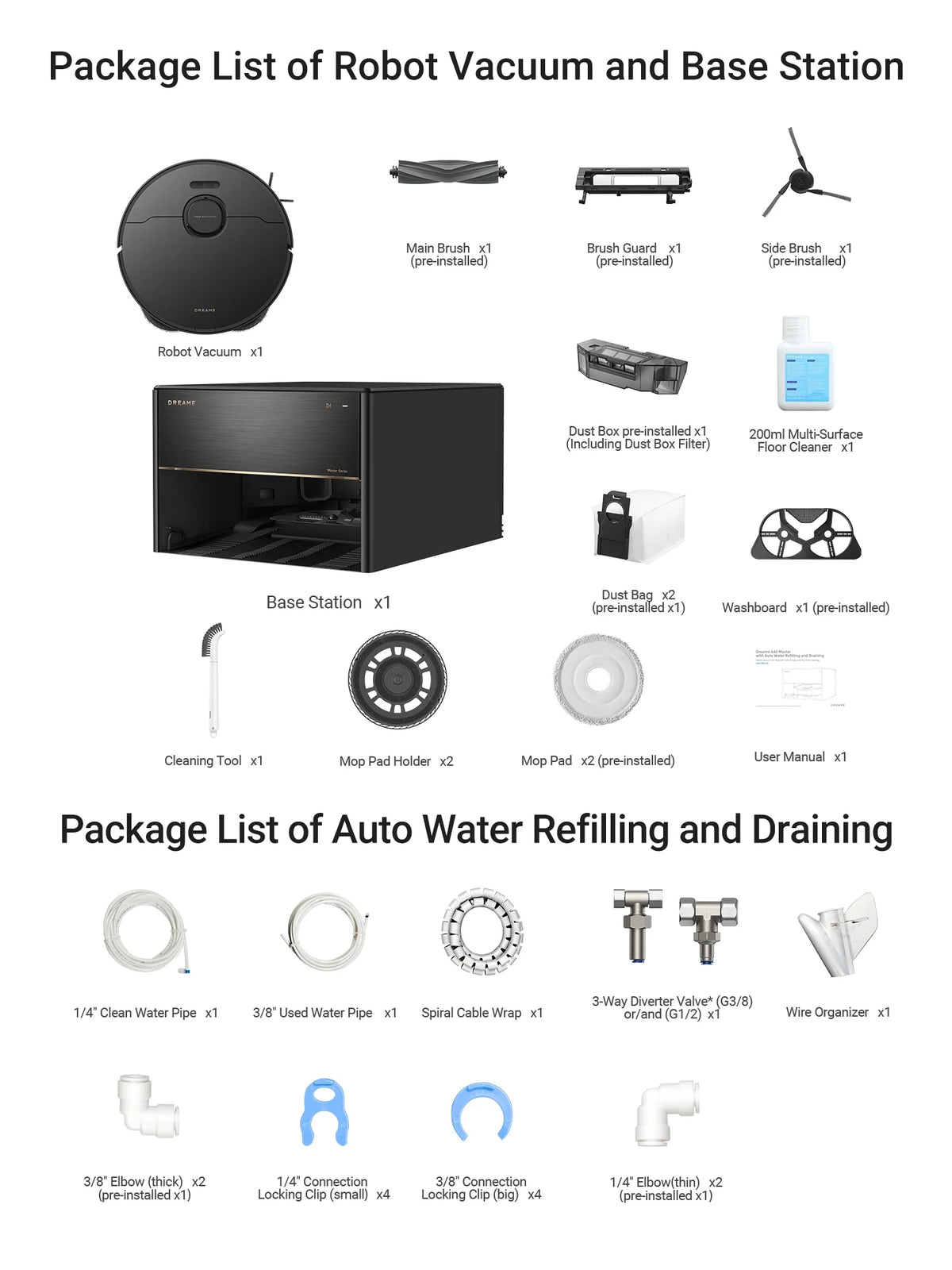 dreame L40 Ultra Robot Vacuum with Removable & Liftable Mop, Extendable & Liftable SideBrush, 11,000Pa Suction, 149a?? Mop & Washboard Self Cleaning, Auto-Empty, Auto Refill, Voice Control