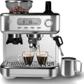 Espresso Machine with Grinder, Professional Coffee and Espresso Maker Combo, Stainless Steel Cafe Espresso Machine with Steam Wand Barista Kit for Cappuccino Latte
