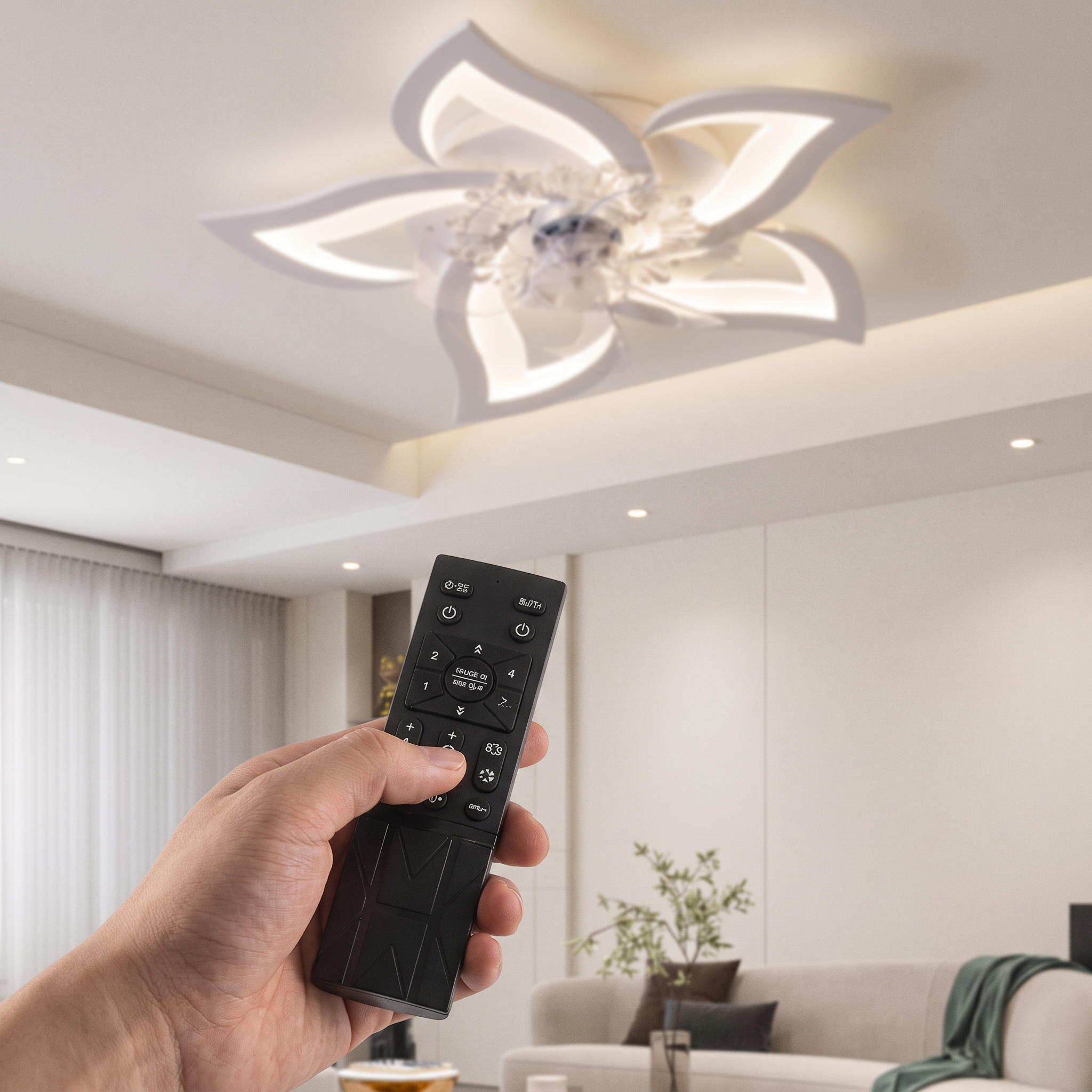 Télécommande ROGLOW pour ventilateur de plafond connecté, réglage à distance