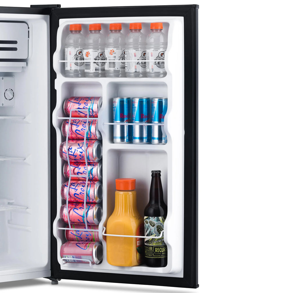 Newair 3.3 Cu. Ft. Compact Mini Refrigerator with Freezer in Black - NRF033BK00