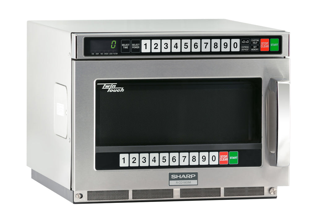 1800w TwinTouch? Commercial Microwave w/ Touch Pad - 208-230v