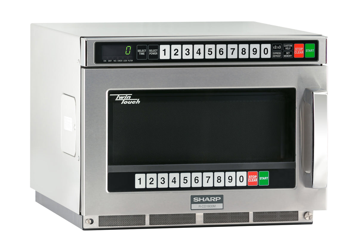1800w TwinTouch? Commercial Microwave w/ Touch Pad - 208-230v
