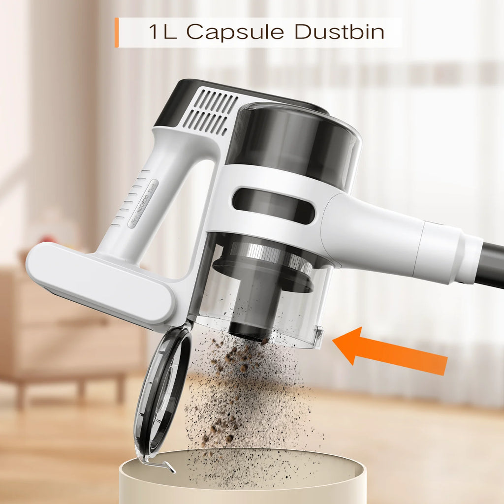 Cordless Vacuum Cleaner, 23kPa, Lightweight Stick Vacuum for Hard Floor, Carpet, Pet Hair, 55 Mins Runtime, Blue