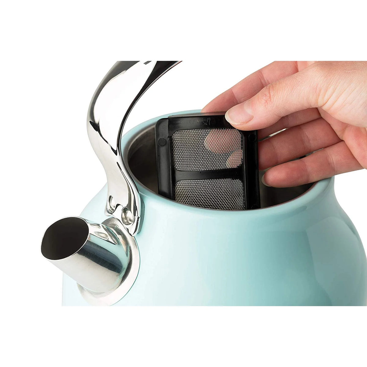 Haden Heritage 1.7 Liter Electric Kettle with 2 Slice Bread Toaster, White
