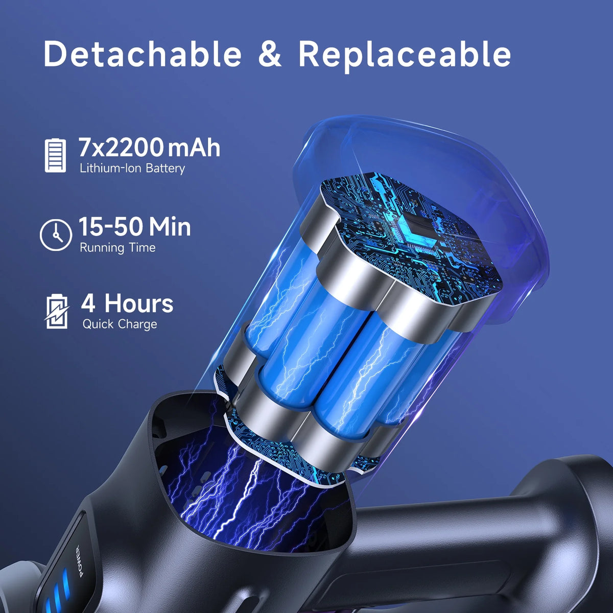 Lubluelu Free-Standing Vacuum Cleaner 25KPa,Powerful Lightweight Cordless 6 in 1 Stick Vacuum Cleaner for Carpet Floor Pet Hair Home