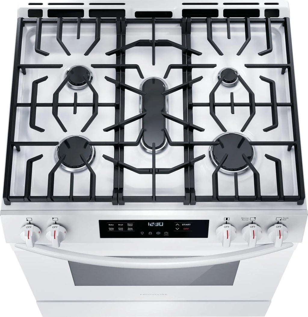 FRIGIDAIRE FCFG3062AW  30" FREE STANDING GAS RANGE, White