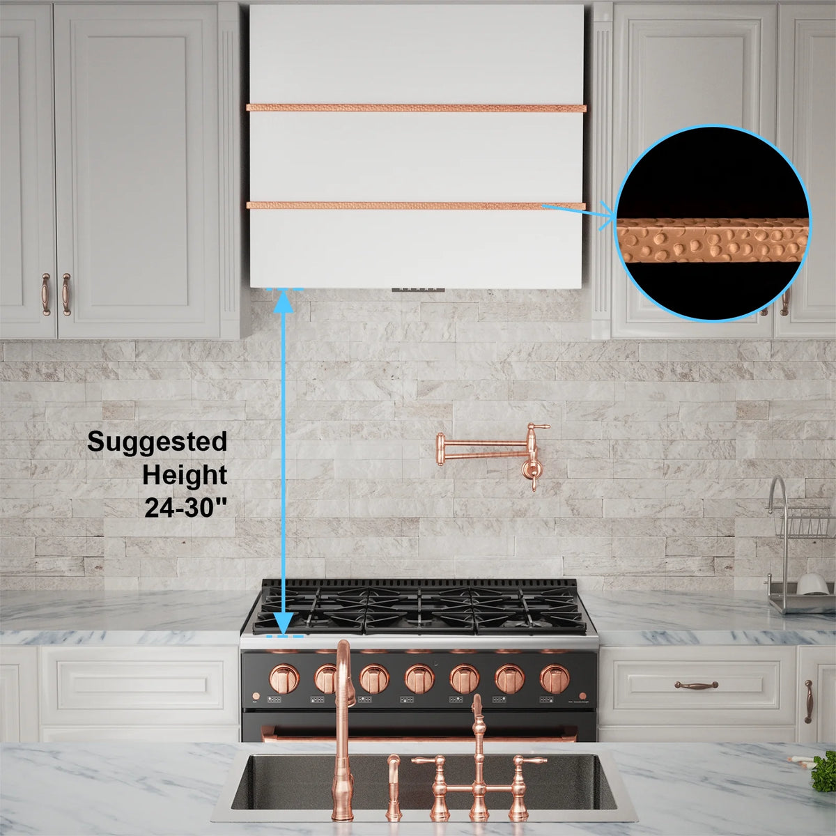 Akicon Range Hood 36 Inch, Ultra Quite Stainless Steel Kitchen Hood, Wall Mount Square Vent Hood with LED Light and Dishwasher-Safe Filters, Hood Vents for Kitchen, 3 Speeds, 600 CFM (AK-HS36HB-SWG)