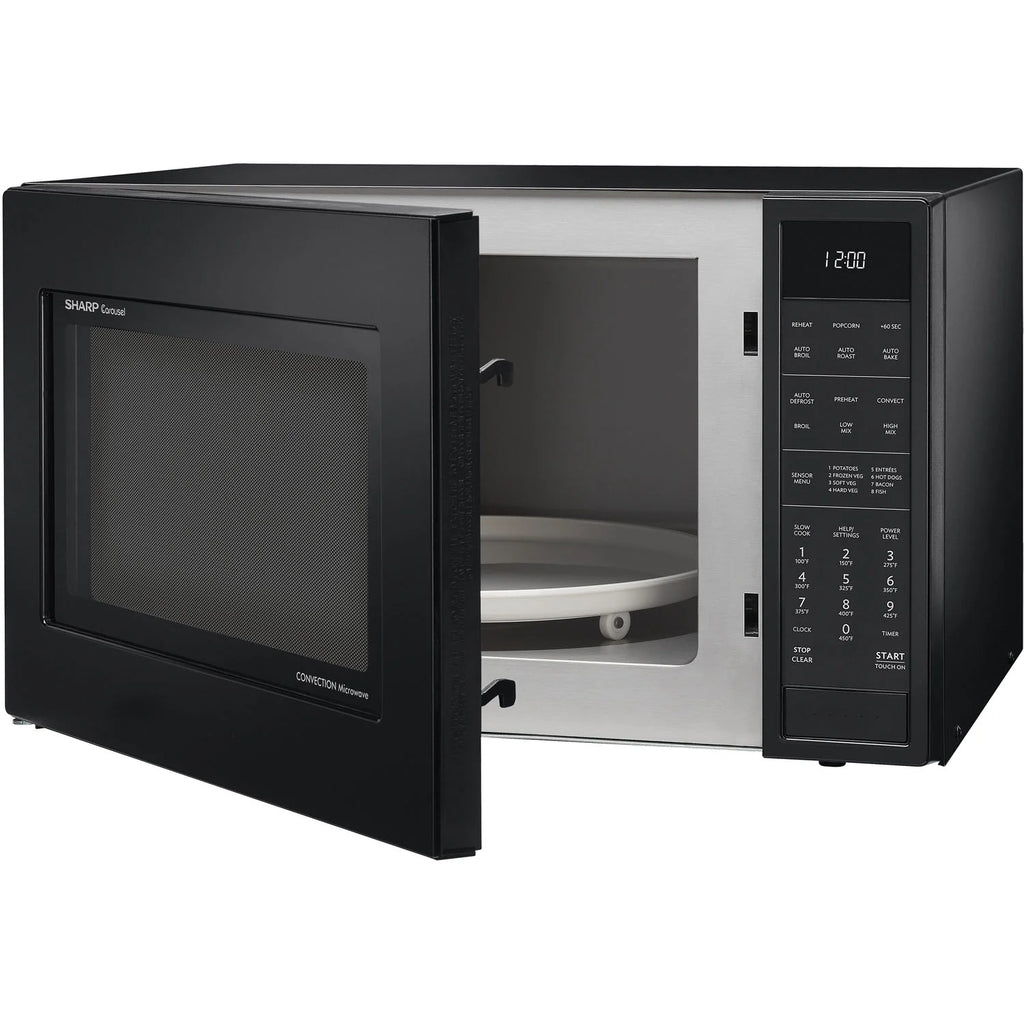 Sharp 1.5 Cu. Ft. 900W Convection Microwave Oven, Stainless Steel