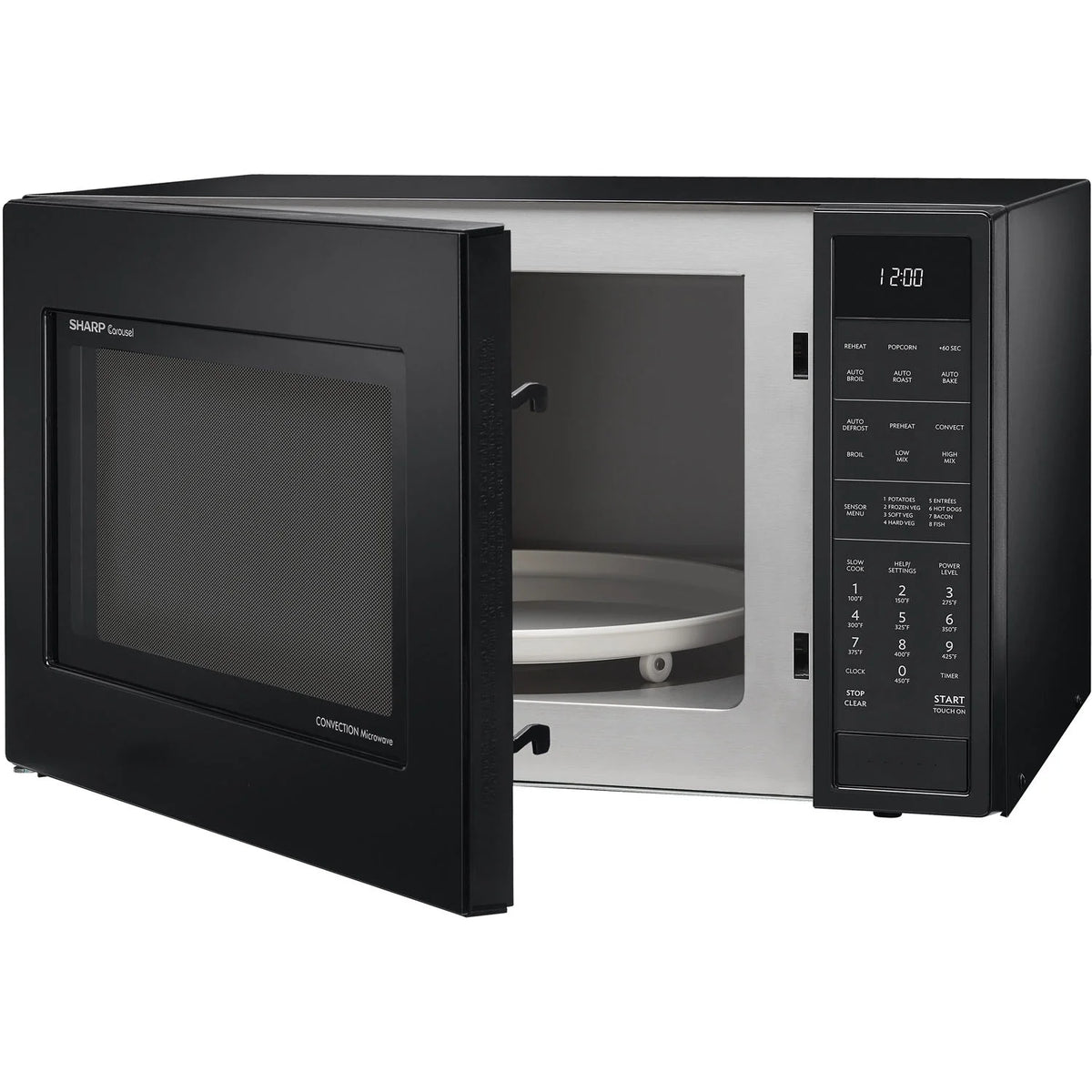 Sharp 1.5 Cu. Ft. 900W Convection Microwave Oven, Stainless Steel