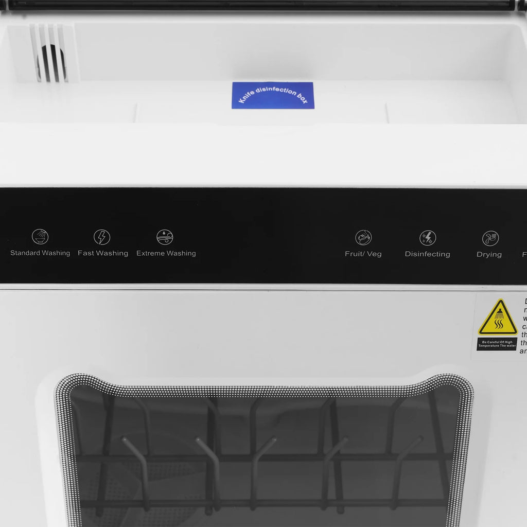 User-Friendly Dishwasher, Touchscreen Control with Visual Window, Top-Load Design with Sunken Handle, Easy for Elderly Users
