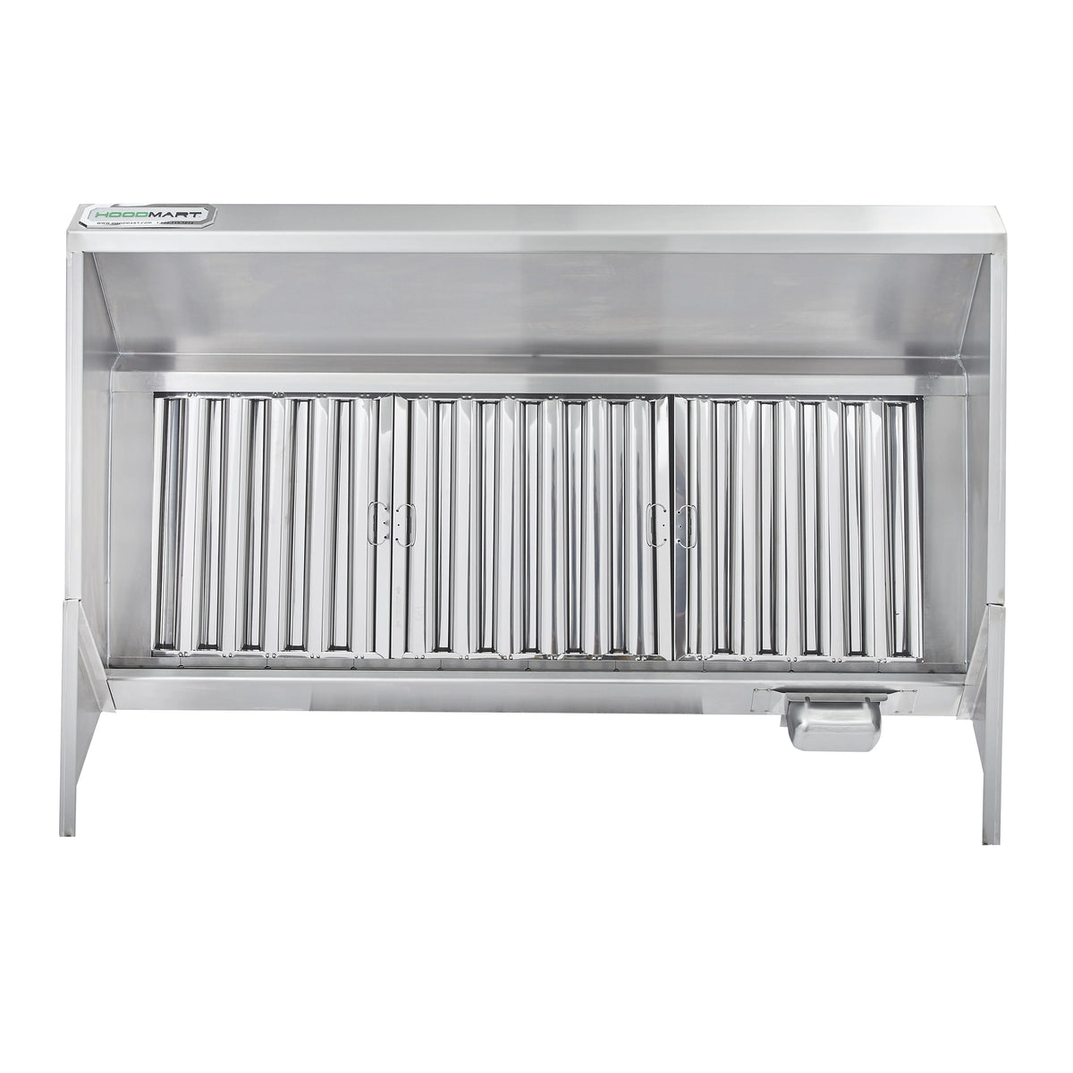 HOODMART UL/NSF 4' Concession Trailer Hood System for Food Truck | Commercial Range Hood with Direct Drive Exhaust Fan | Stainless Steel Kitchen Equipment with Install Kit Included