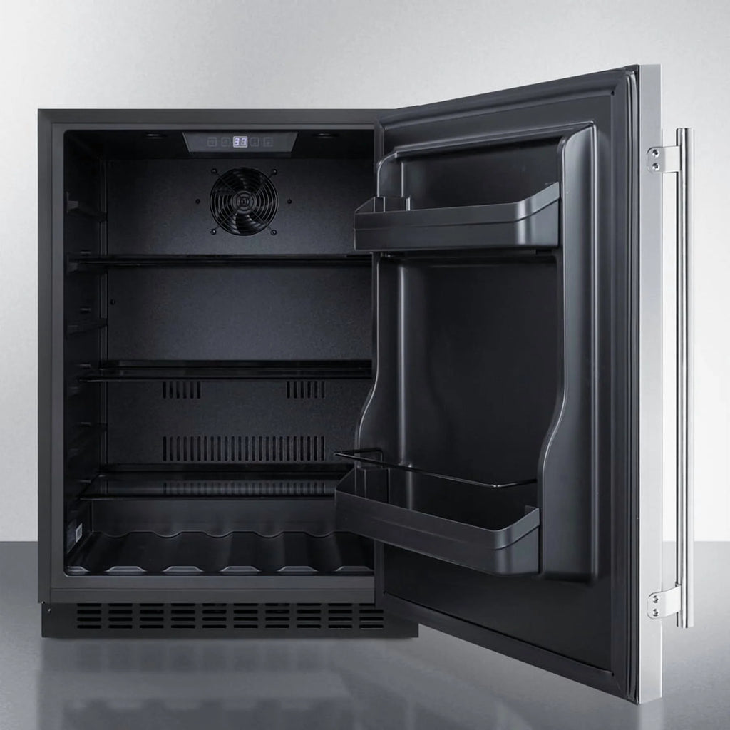 24" Wide Built-In All-Refrigerator, ADA Compliant (Panel Not Included), RHD