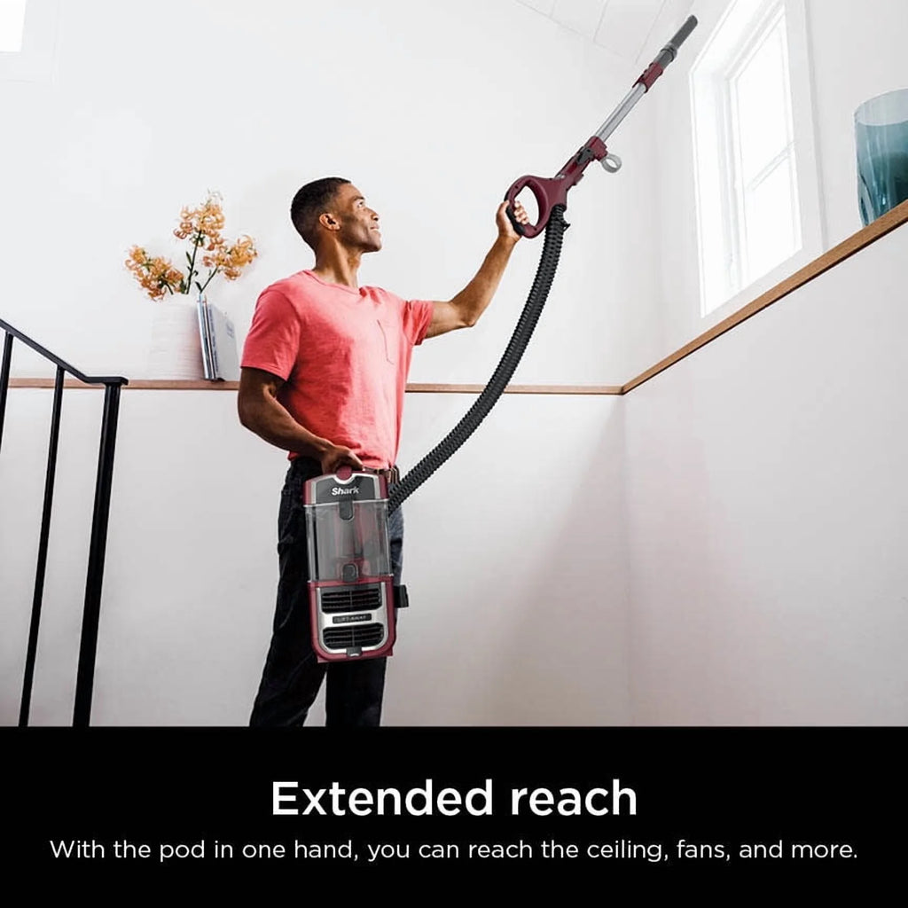 Shark Navigator Lift-Away Upright Vacuum, Pet Friendly, Powerful Suction, Self-cleaning Brushroll, HEPA Filter, Hard Floor and Carpet, Upholstery and Crevice Tool, ZU660 Burgundy