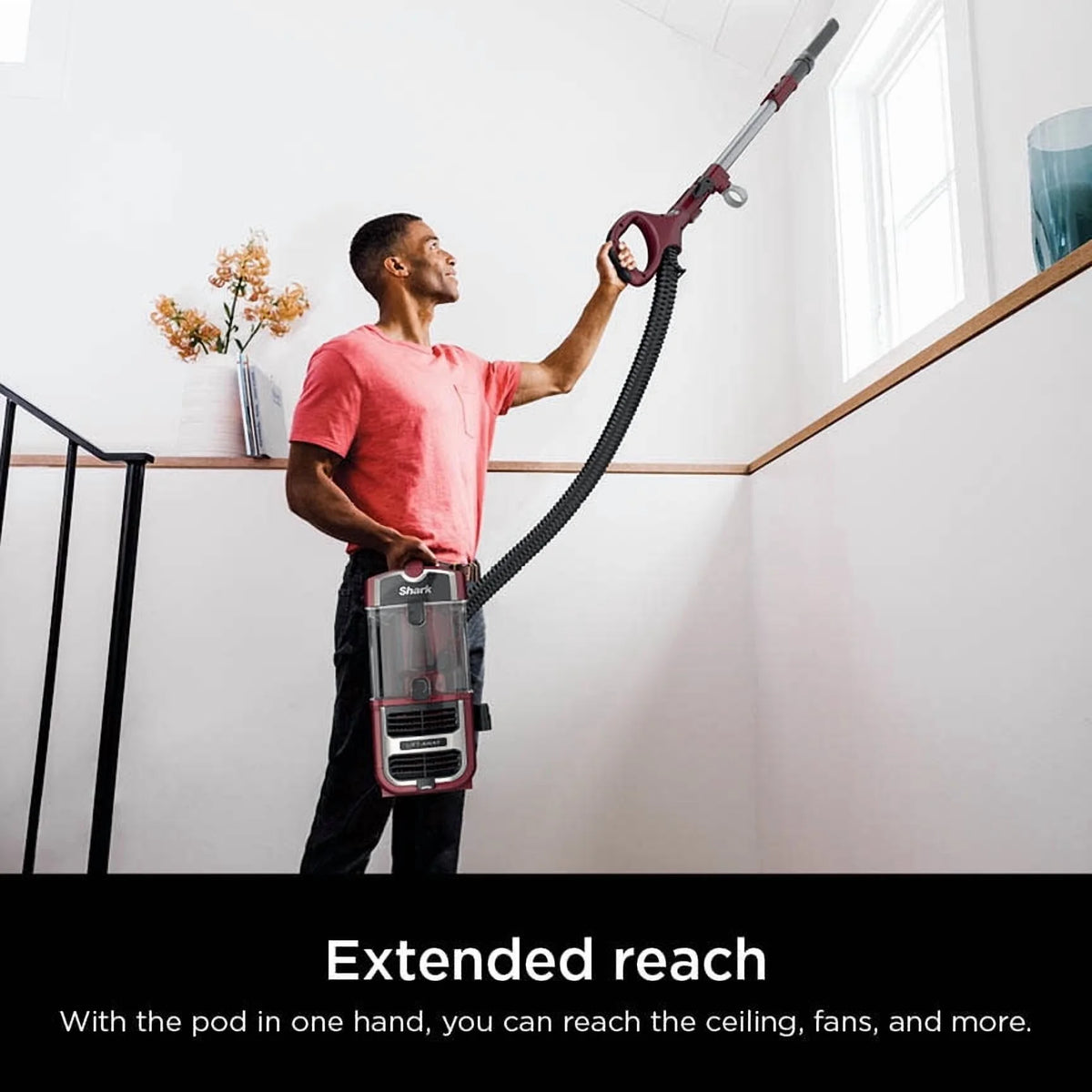 Shark Navigator Lift-Away Upright Vacuum, Pet Friendly, Powerful Suction, Self-cleaning Brushroll, HEPA Filter, Hard Floor and Carpet, Upholstery and Crevice Tool, ZU660 Burgundy