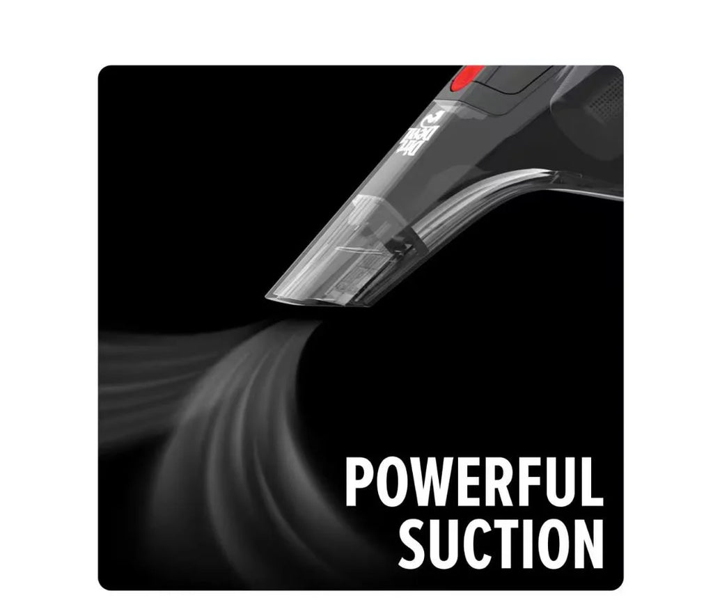 Dirt Devil 16V Deep Clean Cordless Handheld Vacuum w/Motorized Pet Brush Roll Tool for Upholstery, Powerful and Lightweight, Black