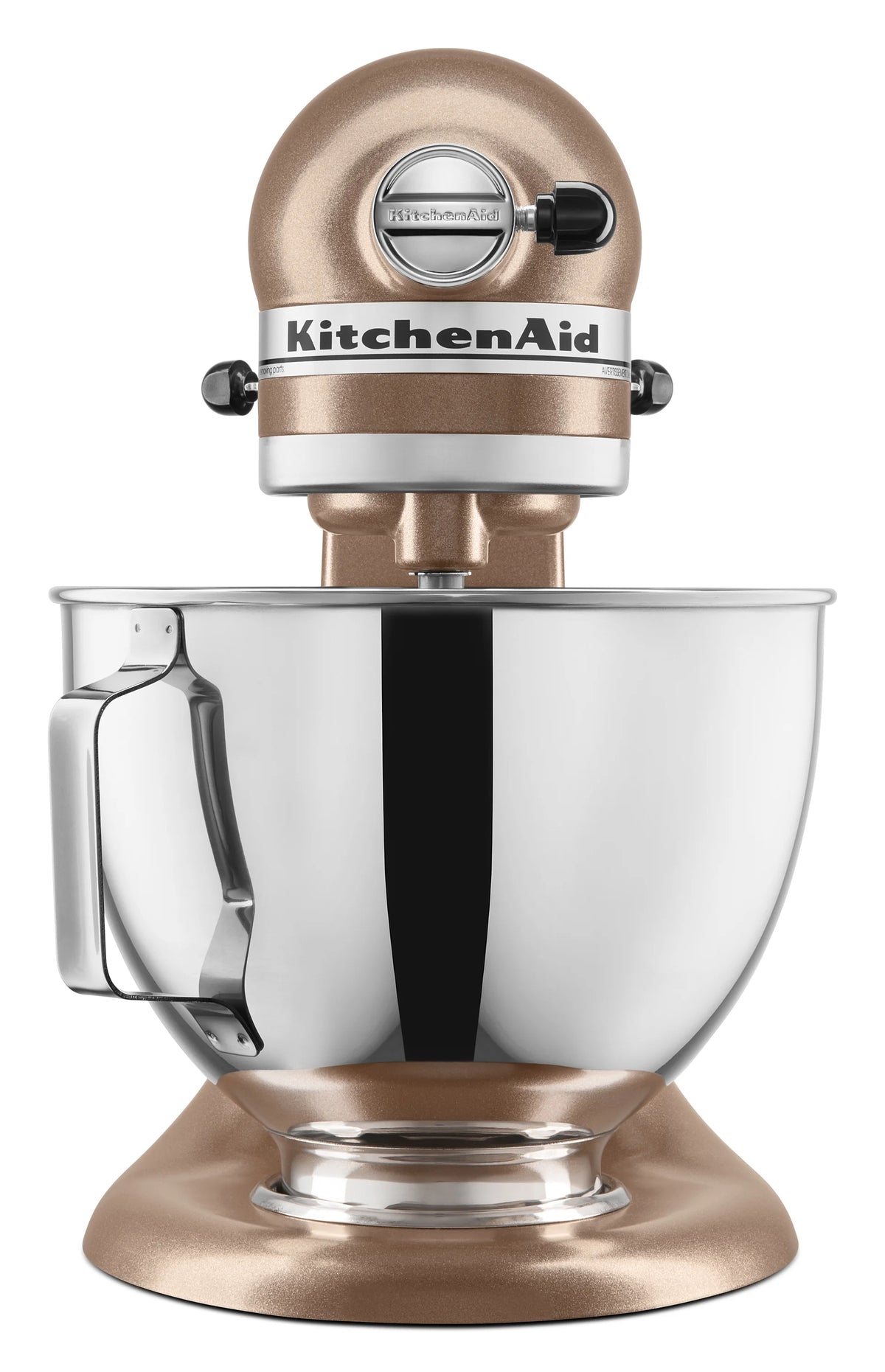 KitchenAid Deluxe Series 4.5 Quart Tilt-Head Stand Mixer with Stainless Bowl, Contour Silver, KSM97CU
