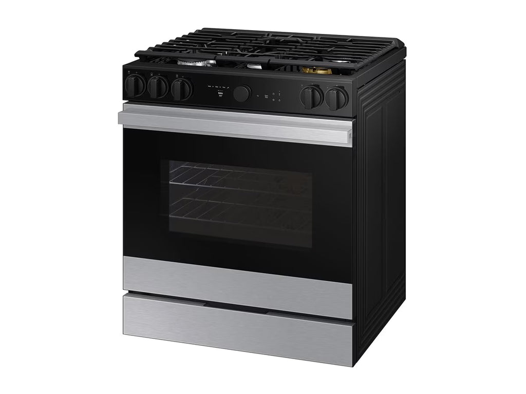 Samsung Bespoke NSG6DG8700SRAA - Range - built-in - Wi-Fi - niche - width: 24 in - depth: 24 in - height: 35.9 in - with self-cleaning - stainless steel