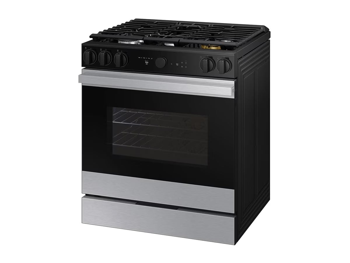 Samsung Bespoke NSG6DG8700SRAA - Range - built-in - Wi-Fi - niche - width: 24 in - depth: 24 in - height: 35.9 in - with self-cleaning - stainless steel