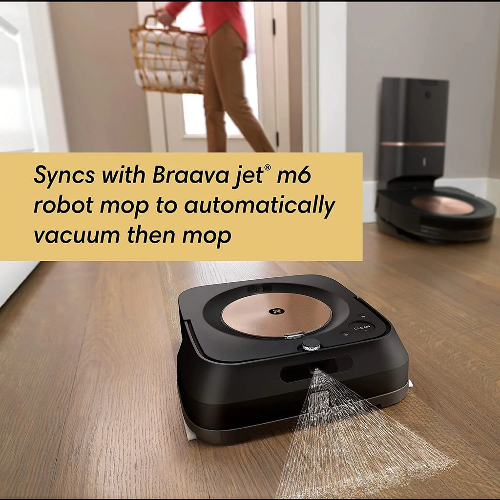 iRobot Braava Jet M6 6012 Ultimate Robot Mop- Wi-Fi Connected, Precision Jet Spray, Smart Mapping, Compatible with Alexa, Ideal for Multiple Rooms, Recharges and Resumes