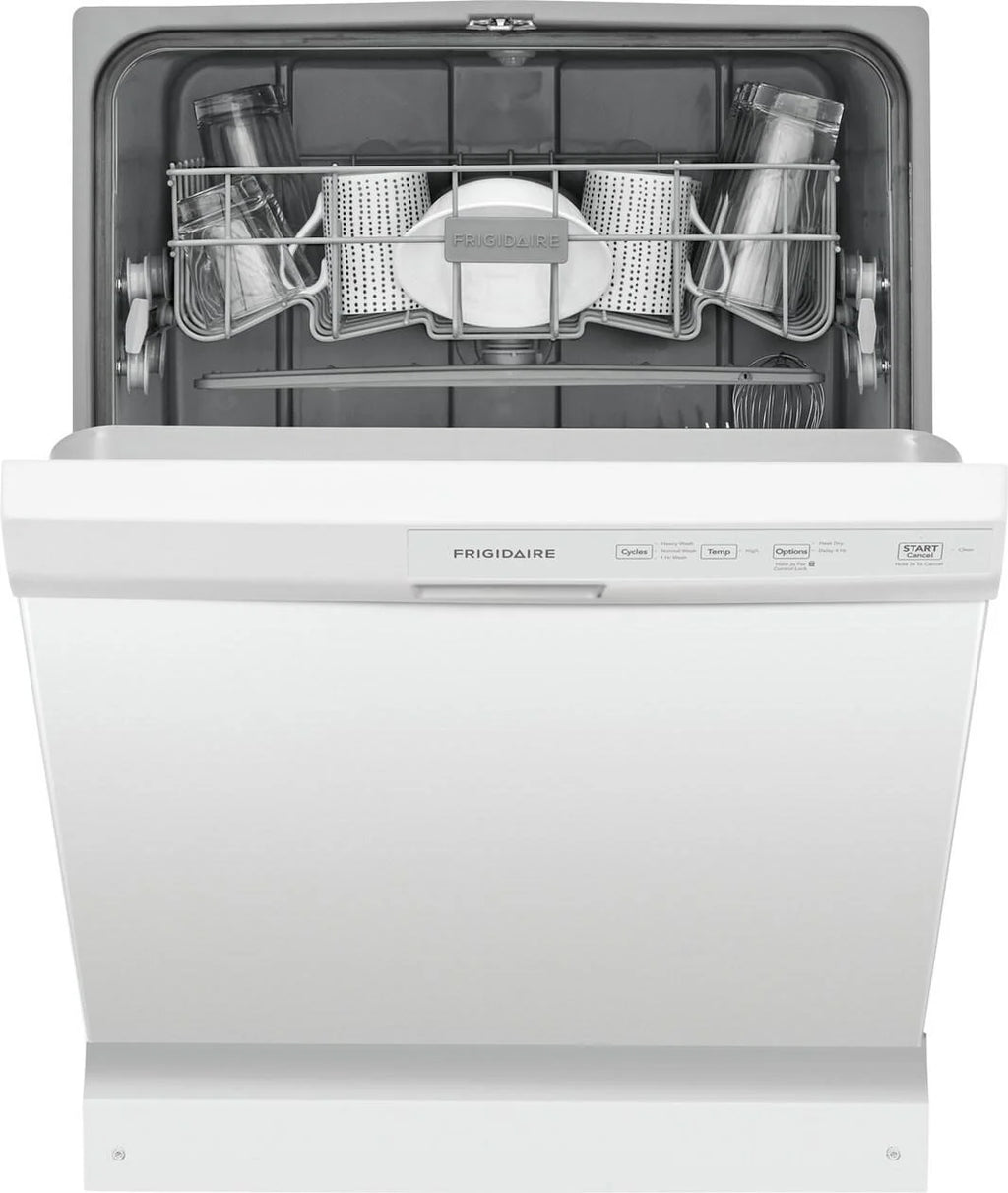 Frigidaire FFCD2413UW 24" Built-In Dishwasher, Front Control, White