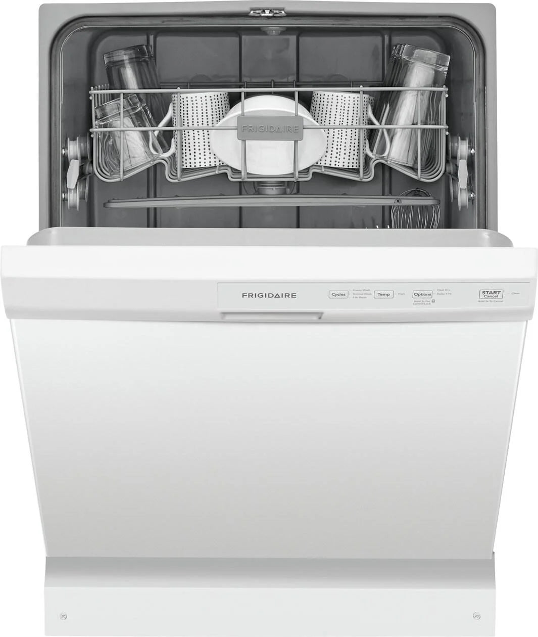 Frigidaire FFCD2413UW 24" Built-In Dishwasher, Front Control, White