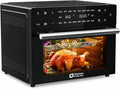 Kitchen in the box 32 QT Air Fryer Oven, 18-in-1 Convection Oven Countertop with Baking, Dehydrate and Rotisserie, 6 Accessories, 1800W, Black
